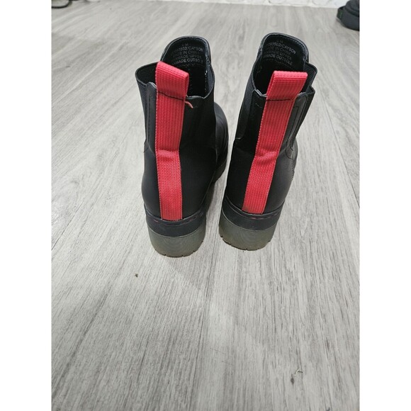 MIA Womens Cayson Black Chelsea Boots Size 6 Platform Lug Sole Biker - Picture 8 of 8